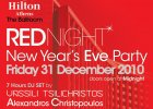 Red night new year’s eve party